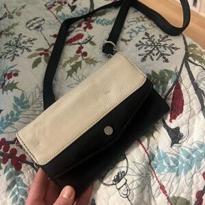 Steve Madden Two-Tone Black and White Crossbody Bag